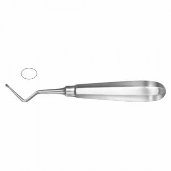 Modell USA Bone Curette Oval - Fig. 4 - Left Stainless Steel, 15.5 cm - 6"